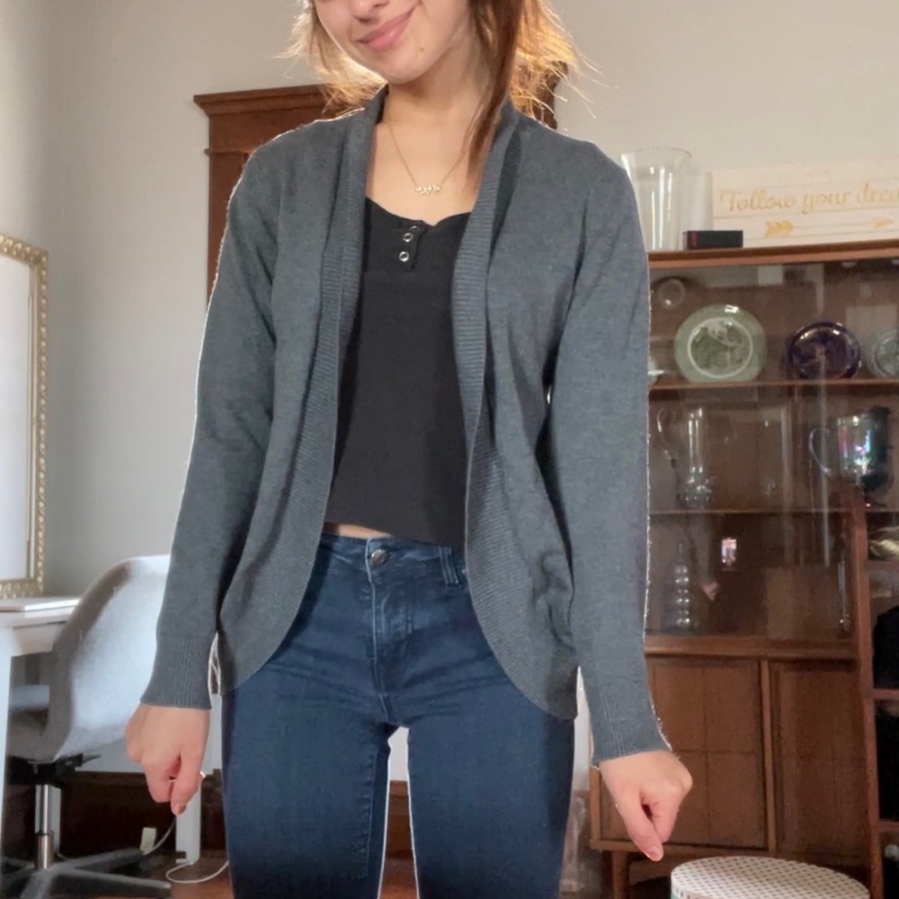 Lightweight Gray Cardigan